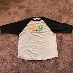 NYC Subway Line Yankee Statdium Shirt Size XL